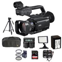 

Sony HXR-NX80 Compact 1" NXCAM 4K Camcorder - Bundle With Video Bag, 62mm Filter Kit, Spare NP-FV70 Battery, Video Tripod, Video Light, 32GB SDHC U3 Card, Dual charger, Memory Wallet