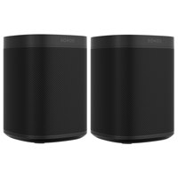 

Sonos One 2 Pack (Gen 2) Smart Speaker with Built-In Alexa Voice Control, Wi-Fi, Black