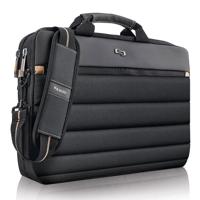 

Solo Bags 15.6" Pro Slim Laptop Briefcase, Black/Gold