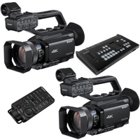 

Sony 2 Pack PXW-Z90V Compact 1" XDCAM 4K Camcorder with 3G-SDI Output - With Sony MCX-500 4-Input Streaming Switcher, Sony RM-30BP Wired Remote Controller