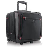 

Solo Bags 16" Executive Rolling Overnighter Case, Black/Red