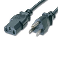 

Sony Universal 3' 3-Pin Shroud Female Connector to 3-Prong Grounded Male Plug Power Cord