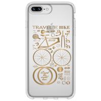 

Speck Presidio Clear + Print Case for iPhone 8 plus /7 plus /6s plus /6 plus - CityBike Metallic Gold Yellow/Clear