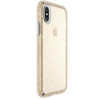 

Speck Presidio Clear + Glitter Case for iPhone X - Clear with Gold Glitter/Clear