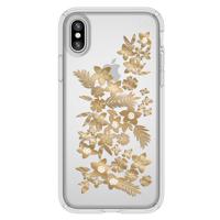 

Speck Presidio Clear + Print Case for iPhone X - Shimmer Floral Metallic Yellow/Clear