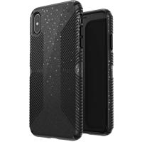 

Speck Presidio Grip + Glitter Case for iPhone XS Max, Obsidian Black with Silver Glitter/Black