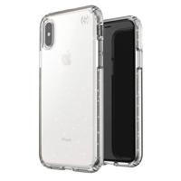 

Speck Presidio Clear + Glitter Case for iPhone XS / X, Clear/Gold Glitter