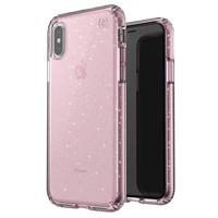 

Speck Presidio Clear + Glitter Case for iPhone XS / X, Bella Pink with Gold Glitter