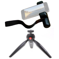 

Shoulderpod S1 Professional Smartphone Rig with Tripod Mount, Filmmaker Grip, and Traveler Stand - With Manfrotto PIXI Aluminum Mini Tripod Black