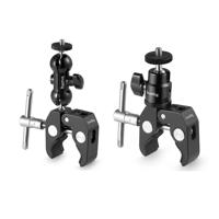 

SmallRig Multi-Function Double End BallHead with Clamp & 1/4" Screw - With SmallRig CoolClamp Mount with 1/4" Screw Ball Head Mount