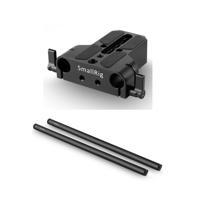 

SmallRig Baseplate with Dual 15mm Rod Clamp - With SmallRig 15mm Black Aluminum Alloy Rod Pair, M12 Thread, 16"
