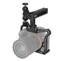 

SmallRig Full Camera Cage Kit with Cool-Ballhead-V1 Double End Ballhead and NATO Handle for Sony A7RIII/A7III