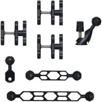 

Sea & Sea Arm 8 SLR Set, Includes SA8 Double Ball Arm (Small), SA8 Double Ball Arm (Medium), 3x Arm 8 Ball Clamp, Arm 8 Strobe Head Adapter (Small) and Arm 8 Slide Ball Base