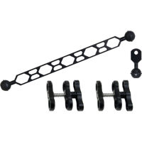 

Sea & Sea Arm 8 Set for Underwater Lighting, Includes SA8 Double Ball Arm (Large), 2x Arm 8 Ball Clamp and Arm 8 Strobe Head Adapter (Small)