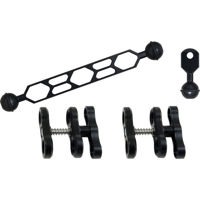 

Sea & Sea Arm 8 Set for Underwater Lighting, Includes SA8 Double Ball Arm (Medium), 2x Arm 8 Ball Clamp and Arm 8 Strobe Head Adapter (Small)