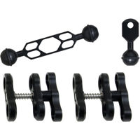 

Sea & Sea Arm 8 Set for Underwater Lighting, Includes SA8 Double Ball Arm (Small), 2x Arm 8 Ball Clamp and Arm 8 Strobe Head Adapter (Small)