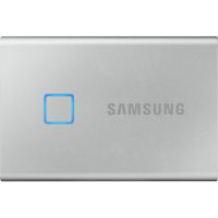 

Samsung T7 Touch 500GB USB 3.2 Gen 2 Type-C Portable External SSD, Silver