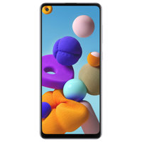 

Samsung Galaxy A21s A217M 6.5" Full HD+ 64GB Dual-SIM GSM Smartphone, 4GB RAM, 48+8+2+2MP Rear + 13MP Front Camera, Samsung Exynos850G, Android 10, Unlocked, White