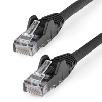 

StarTech 10' Snagless Cat 6 Patch Cable with RJ-45 Male Connectors, 24 AWG, Black