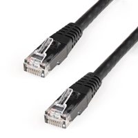 

StarTech 15' Molded Cat6 UTP Patch Cable with RJ-45 Male Connectors, 24 AWG, ETL Verified, Black