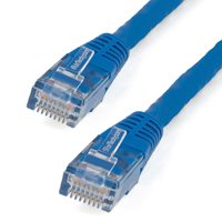 

StarTech 25' Molded Cat 6 UTP Patch Cable with RJ-45 Male Connectors, 24 AWG, Blue