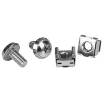 

StarTech M6x 12mm Screw and Cage Nut for Server Rack Cabinet, 100 Pack