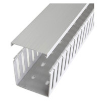 

StarTech 3x3" Open Slot Wiring Cable Raceway Duct with Cover Lid, Gray
