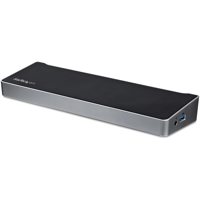 

StarTech USB 3.0 Triple Video Docking Station for Laptops, Black/Silver