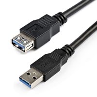 

StarTech 2m / 6.56' SuperSpeed USB 3.0 Extension Cable with 9 Pin USB 3.0 A Male to Female Connector, 24/28 AWG