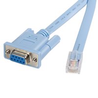 

StarTech 6' RJ45 to DB9 Cisco Console Management Router Cable, 24 AWG, Blue