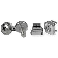 

StarTech M5x 12mm Screw and Cage Nut for Server Rack Cabinet, 50 Pack