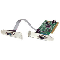 

StarTech 2 Port PCI Low Profile RS232 Serial Adapter Card with 16550 UART