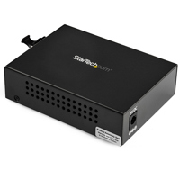 

StarTech Compact Gigabit Ethernet Fiber Media Converter with RJ-45 to Fiber Optic LC Duplex Female Connectors, Brown