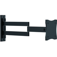 

Securitytronix Extending Wall Mount for LCD Television/Monitor, VESA 75x75mm and 100x100mm Standard, 33 lbs Capacity, Black