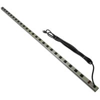 

Securitytronix 24 Outlet Vertical Power Strip with 10' Power Cord, Slim, Gray Casing