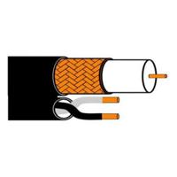 

Securitytronix Series 59 2 Conductor Video Cable, 18 AWG, 1000' Spool, Black Jacket