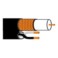 

Securitytronix Series 59 2 Conductor Video Cable, 18 AWG, 1000' Spool, Black Jacket, Brown Box