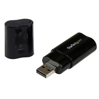 

StarTech USB to Stereo Audio Adapter Converter, Black