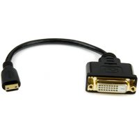 

StarTech 8" 19 Pin Mini HDMI Male to 25 Pin DVI-D Female Adapter, 30/32 AWG