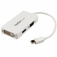 

StarTech 3-in-1 Mini DisplayPort to VGA DVI or HDMI Travel A/V Adapter Converter, White