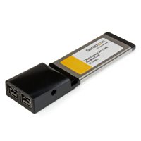 

StarTech 2 Port ExpressCard 1394b FireWire Laptop Adapter Card