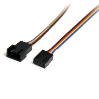 

StarTech 12" Fan Power Extension Cable with 4 Pin PWM Molex Male to 4 Pin PWM Molex Female Connector, 28 AWG