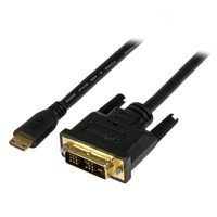 

StarTech 1m / 3.28' 19 Pin Mini HDMI Male to DVI-D Male Cable, 30 AWG