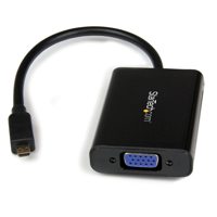 

StarTech Micro HDMI to VGA Adapter Converter with Audio Output for Smartphone, Ultrabook and Tablet