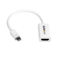 

StarTech Mini DisplayPort to HDMI 4K Audio/Video Converter, 7.1 Surround Sound, White