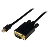 

StarTech 3' Male Mini DisplayPort to Male VGA Adapter Converter Cable, Black