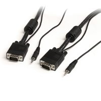 

StarTech 50' Coax High Resolution Monitor VGA Cable with Audio HD15, 28 AWG