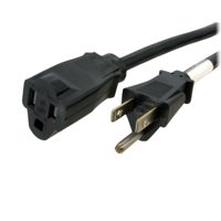 

StarTech 6' Power Cord Extension with NEMA 5-15 Power Receptacle and Plug, 16 AWG