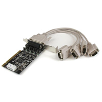 

StarTech 4 Port RS232 PCI Serial Card Adapter with Power Output