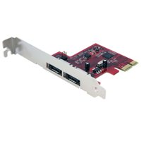 

StarTech 2 Port SATA 6 Gbps PCI Express eSATA Controller Card